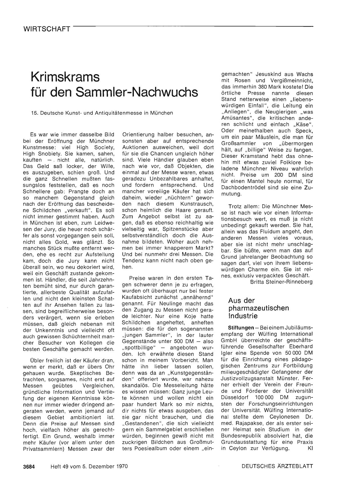 Vorschauseite 1: Krimskrams für den Sammler-Nachwuchs