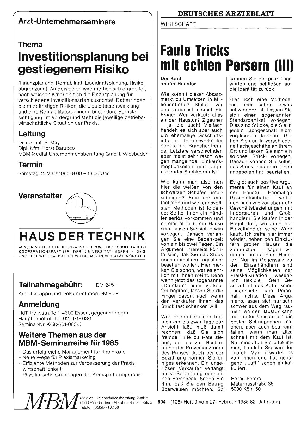 Vorschauseite 1: Faule Tricks mit echten Persern (III)