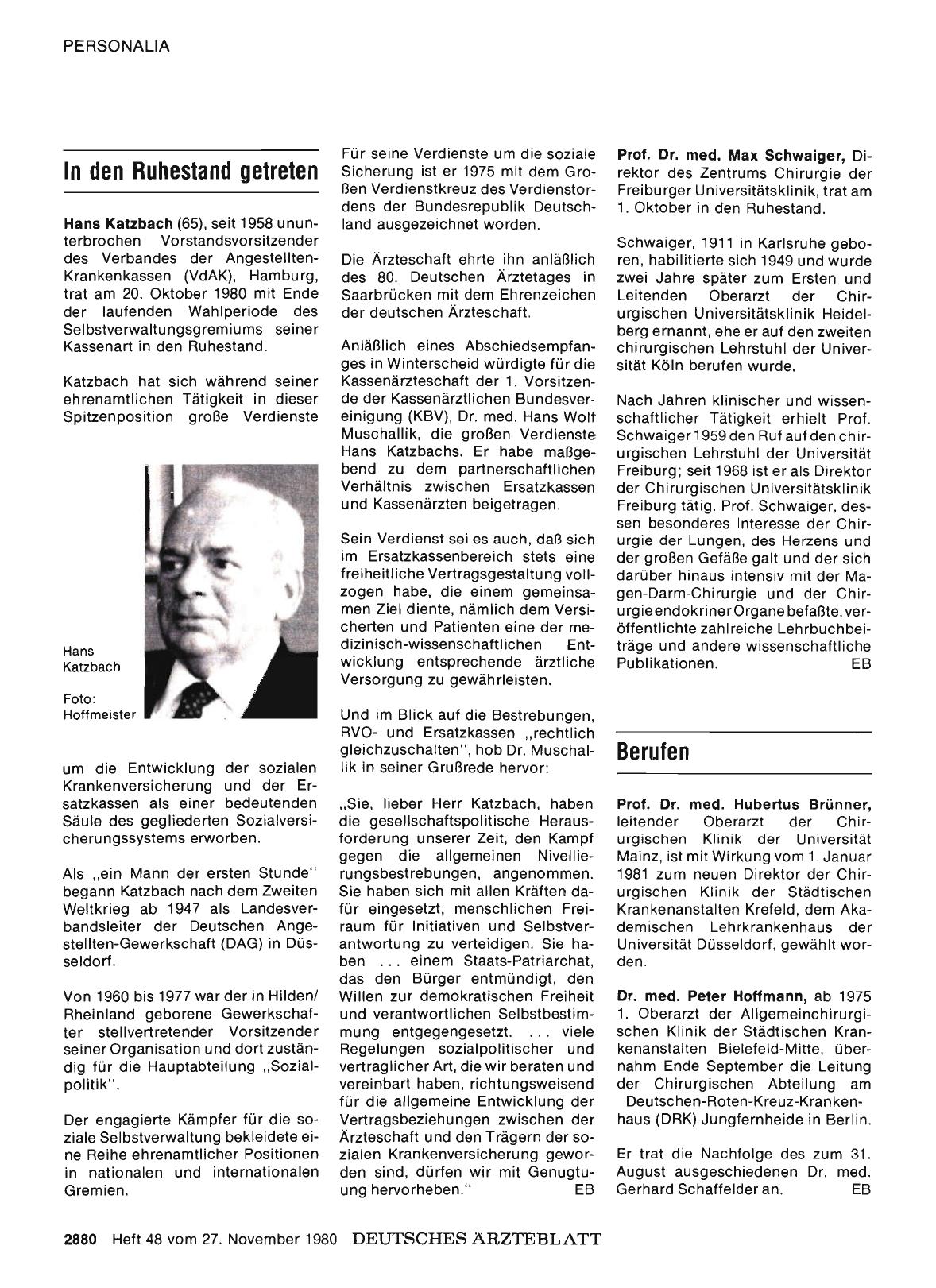 Vorschauseite 1: In den Ruhestand getreten