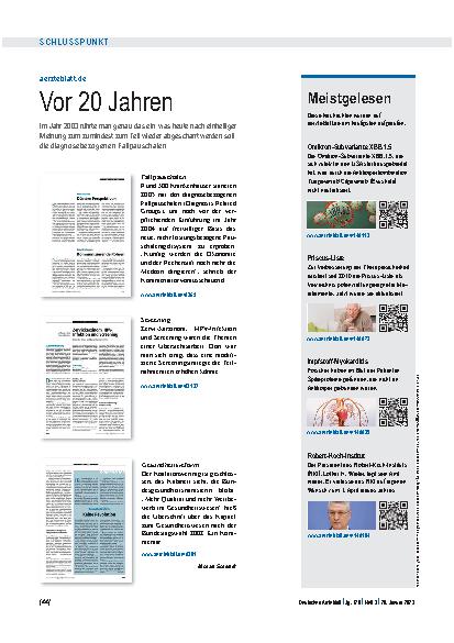 Vorschauseite 1: Meistgelesen