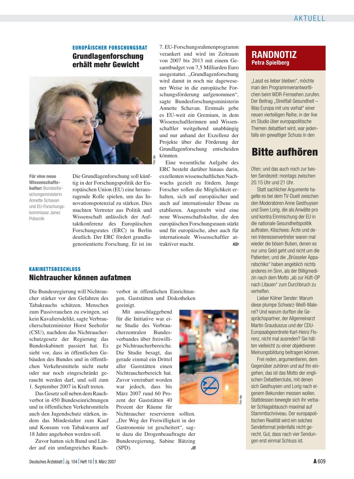 Vorschauseite 1: RANDNOTIZ: Bitte aufhören