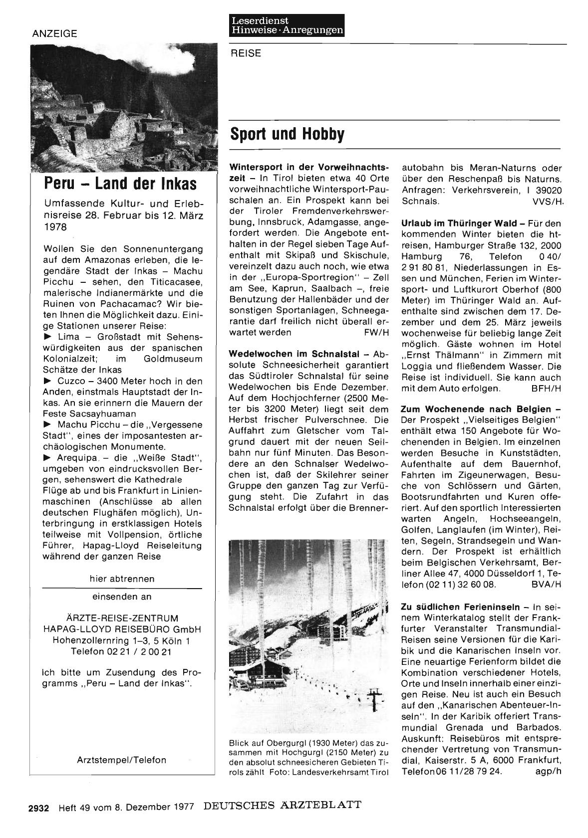 Vorschauseite 1: Sport und Hobby