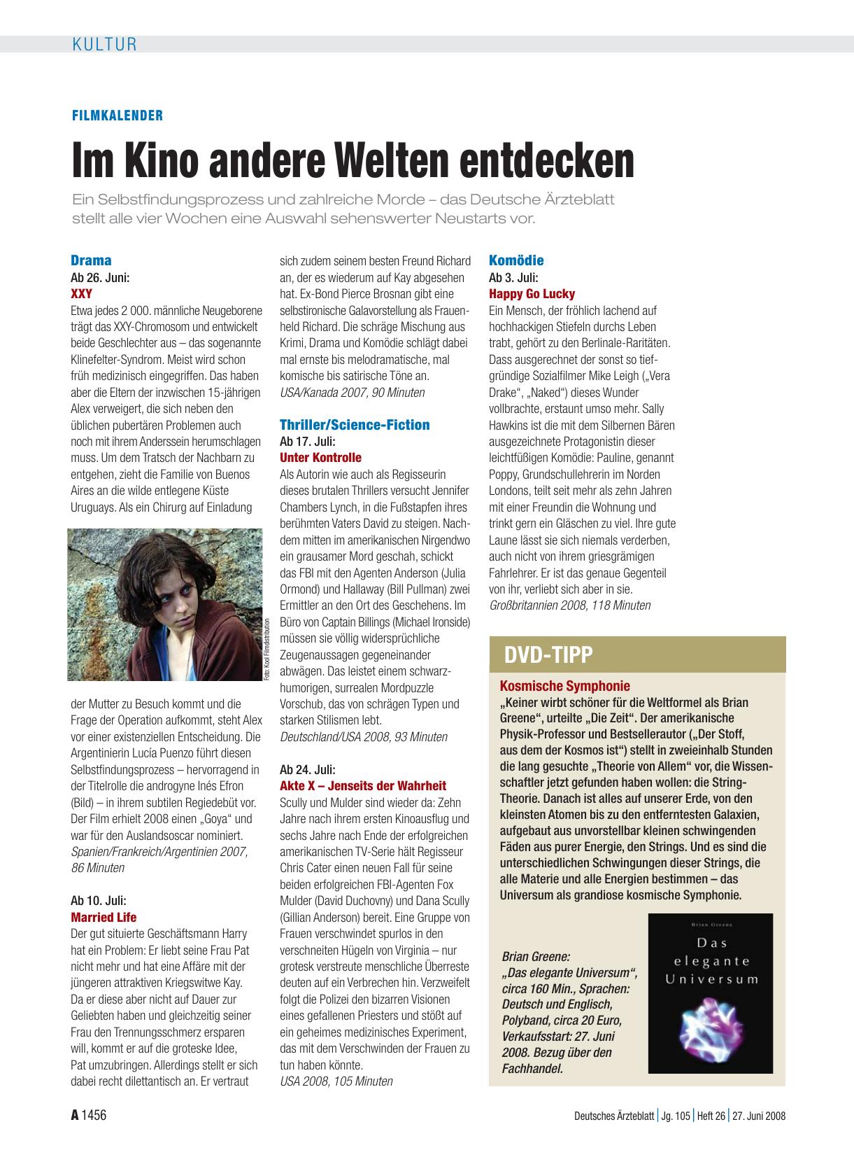 Vorschauseite 1: Filmkalender: Im Kino andere Welten entdecken