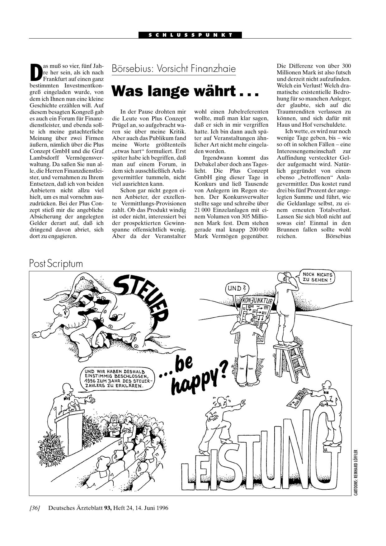 Vorschauseite 1: Börsebius – Vorsicht Finanzhaie: Was lange währt. ..