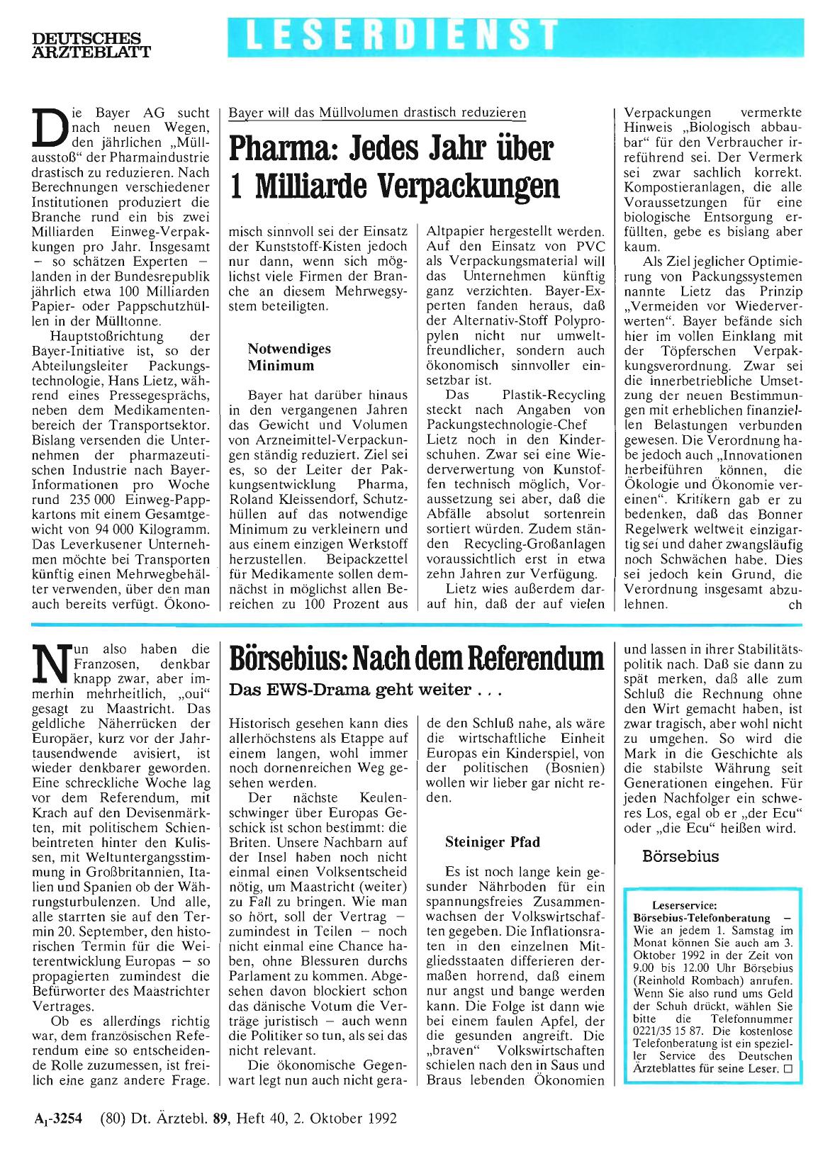 Vorschauseite 1: Börsebius: Nach dem Referendum Das EWS-Drama geht weiter. ..
