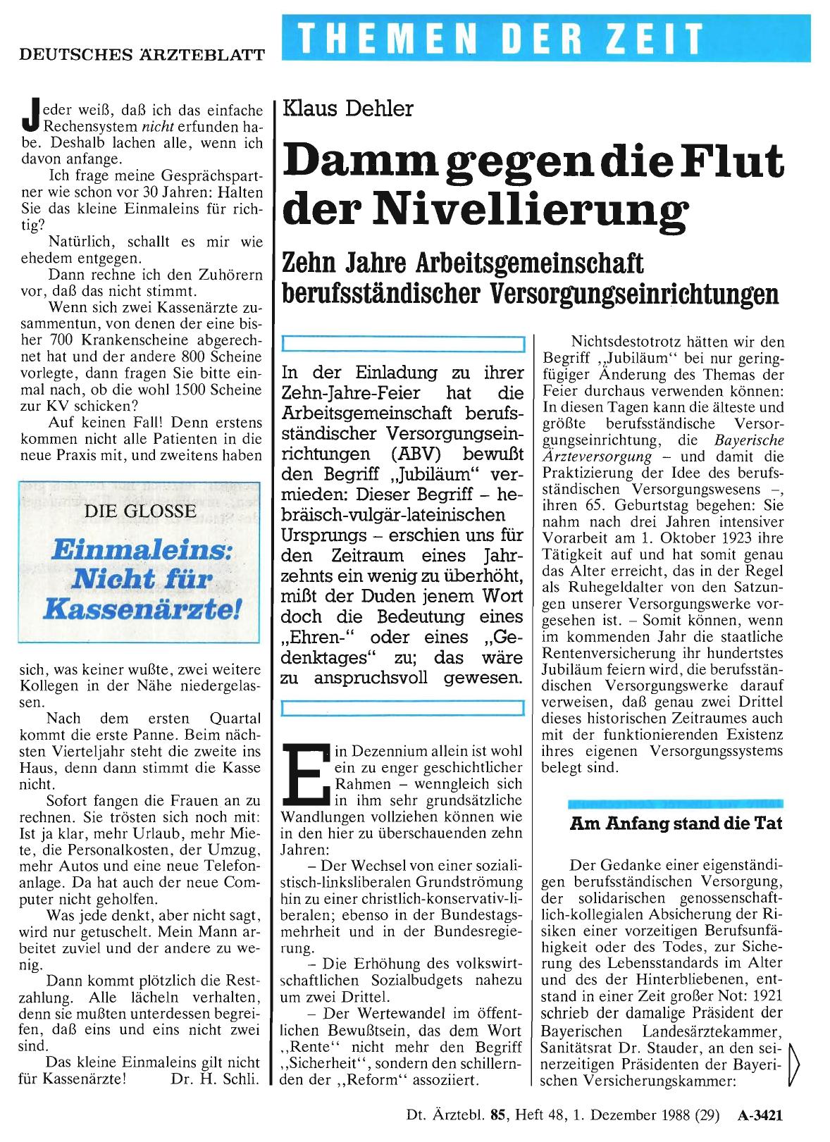Vorschauseite 1: Einmaleins. Nicht für Kassenärzte!
