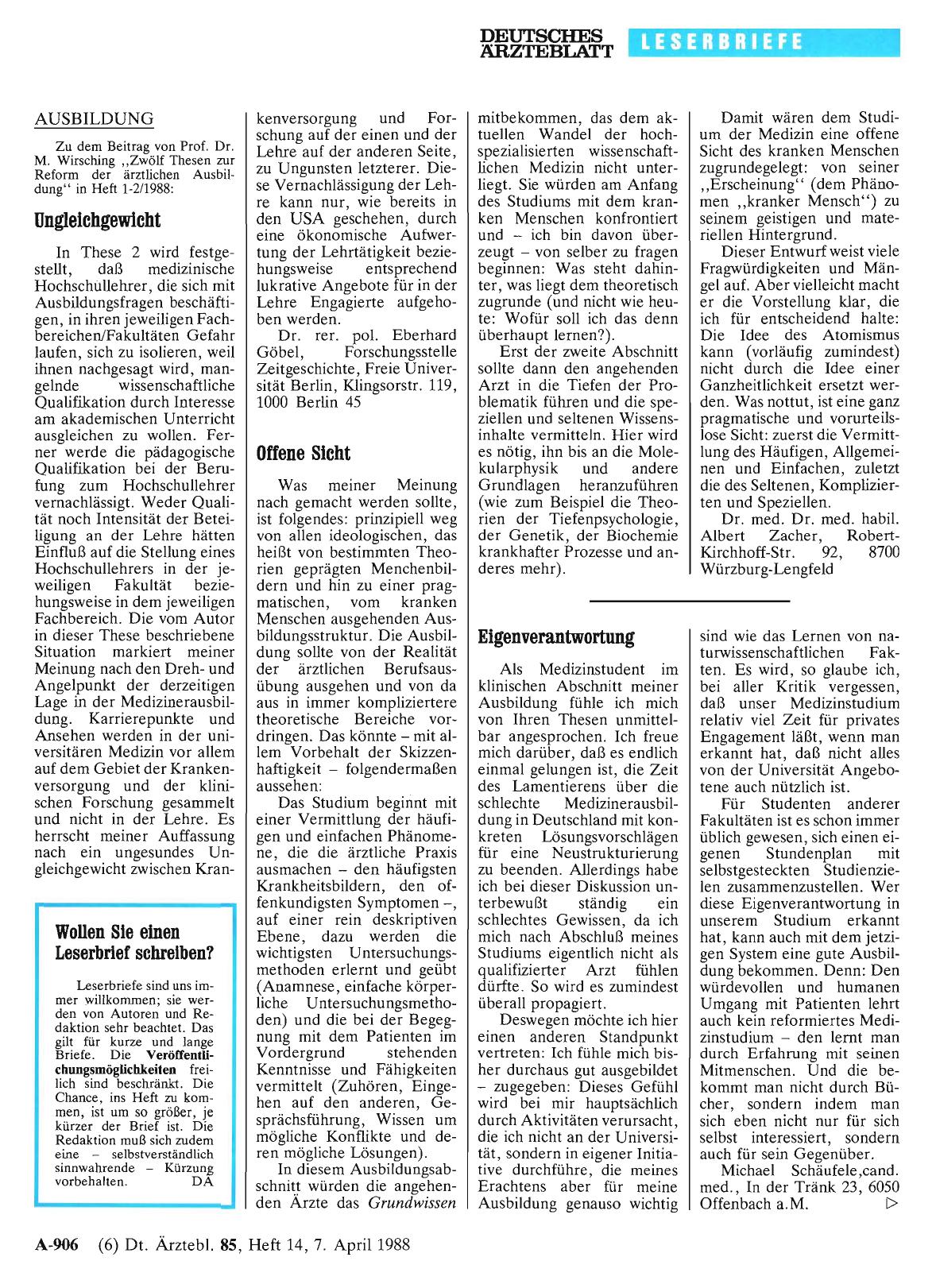 Vorschauseite 1: AUSBILDUNG: Ungleichgewicht