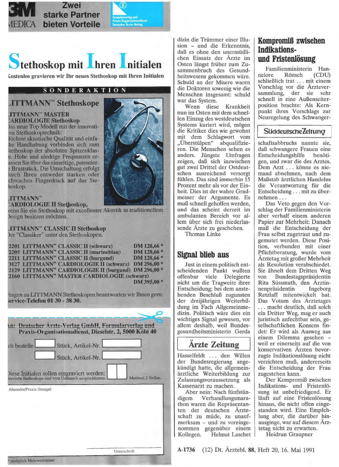 Vorschauseite 1: Signal blieb aus