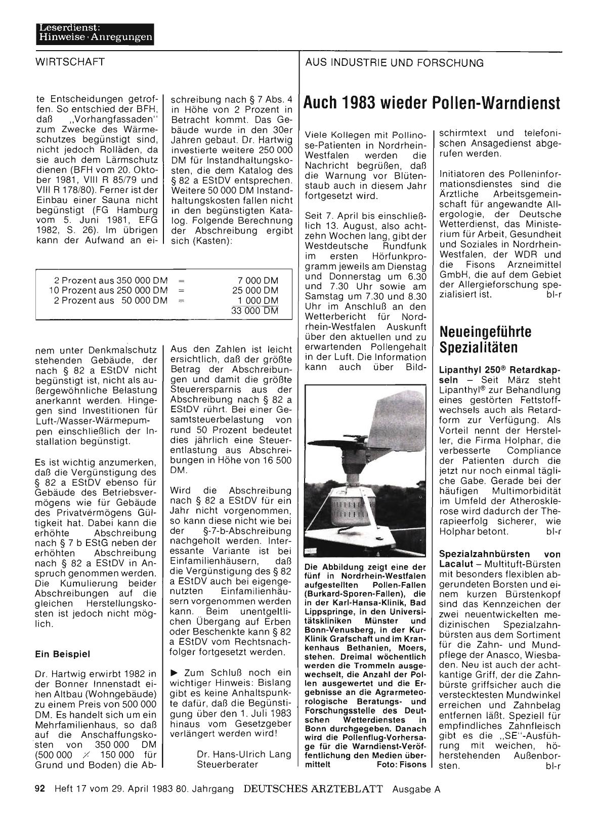 Vorschauseite 1: Neueingeführte Spezia I itäten