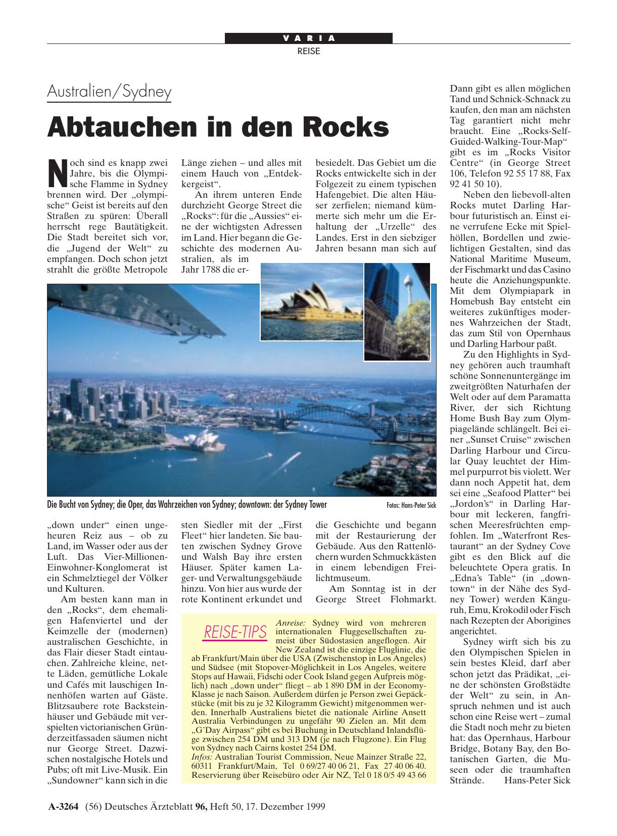 Vorschauseite 1: Australien/Sydney: Abtauchen in den Rocks
