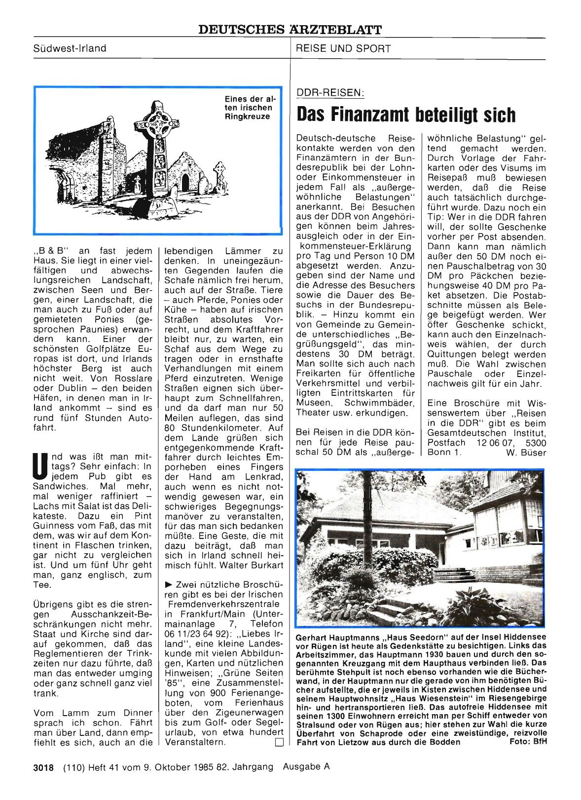 Vorschauseite 1: DDR-REISEN: Das Finanzamt beteiligt sich
