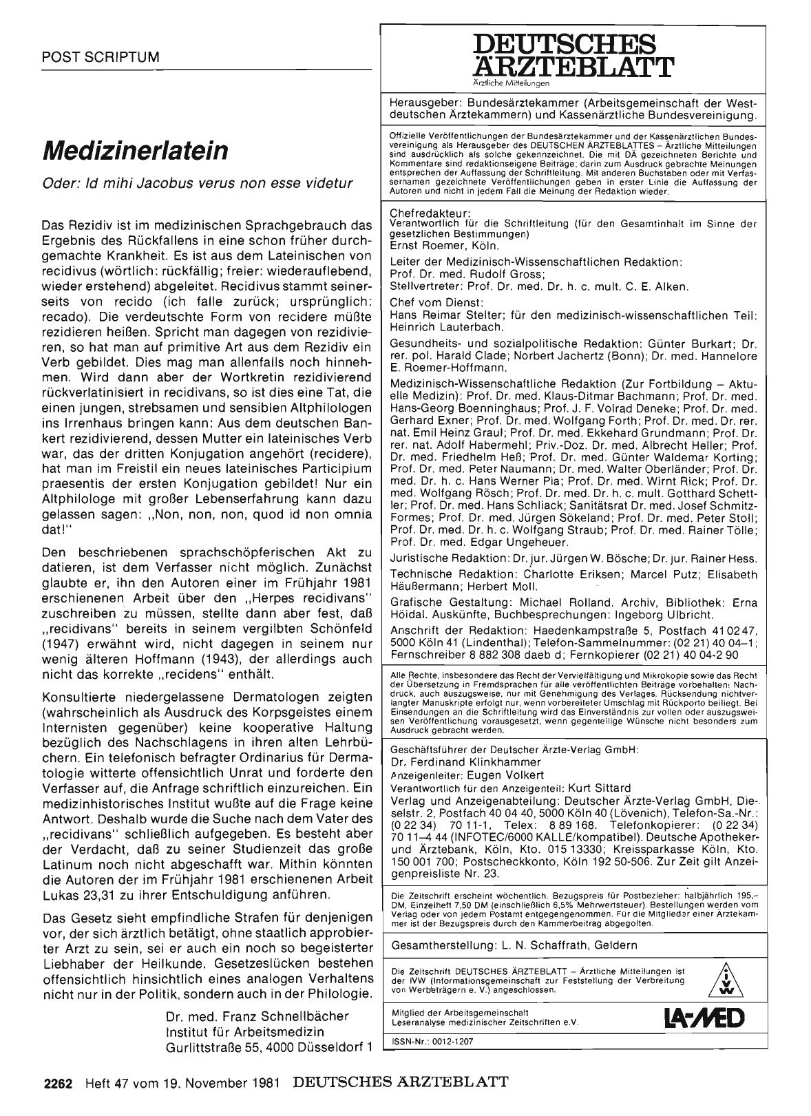 Vorschauseite 1: Medizinerlatein