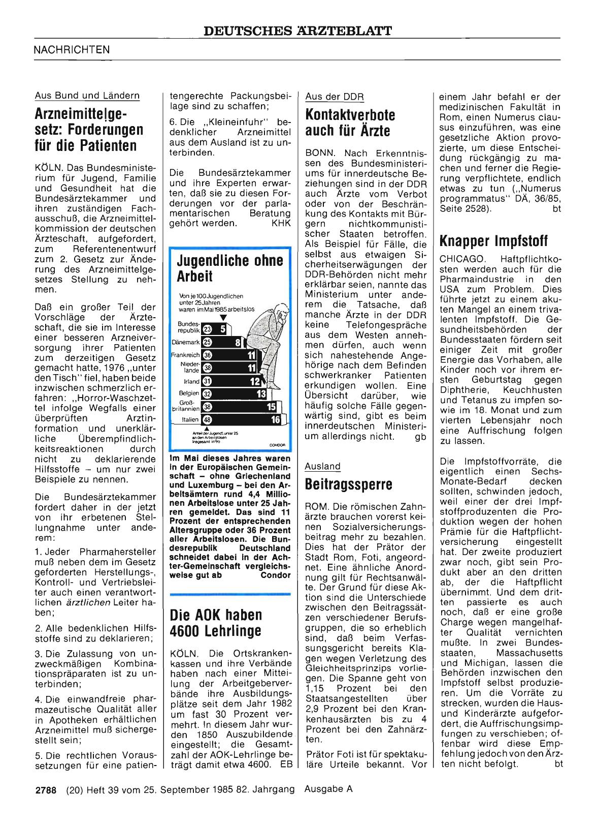 Vorschauseite 1: Knapper Impfstoff