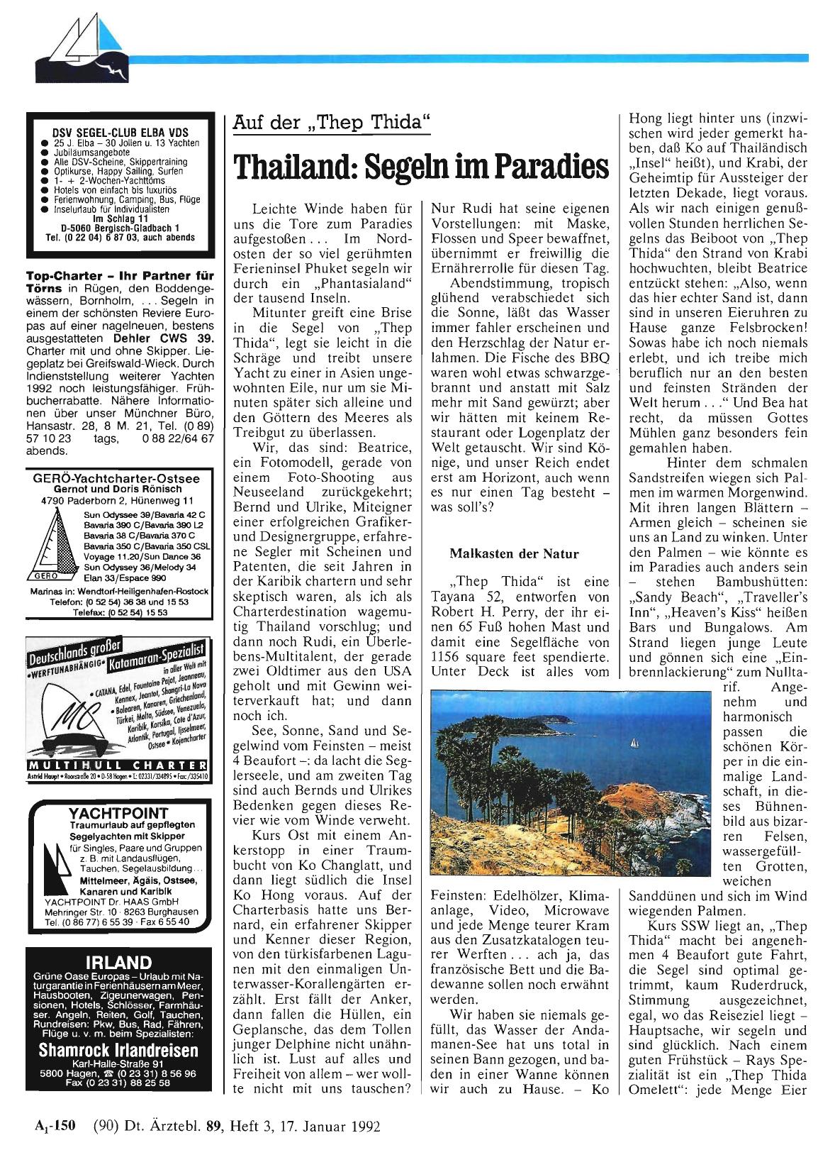 Vorschauseite 1: Auf der „Thep Thida“ Thailand: Segeln im Paradies