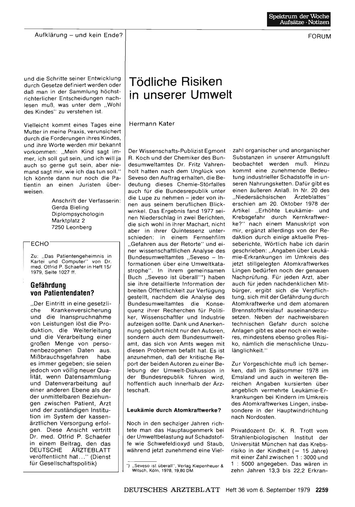 Vorschauseite 1: Gefährdung von Patientendaten?