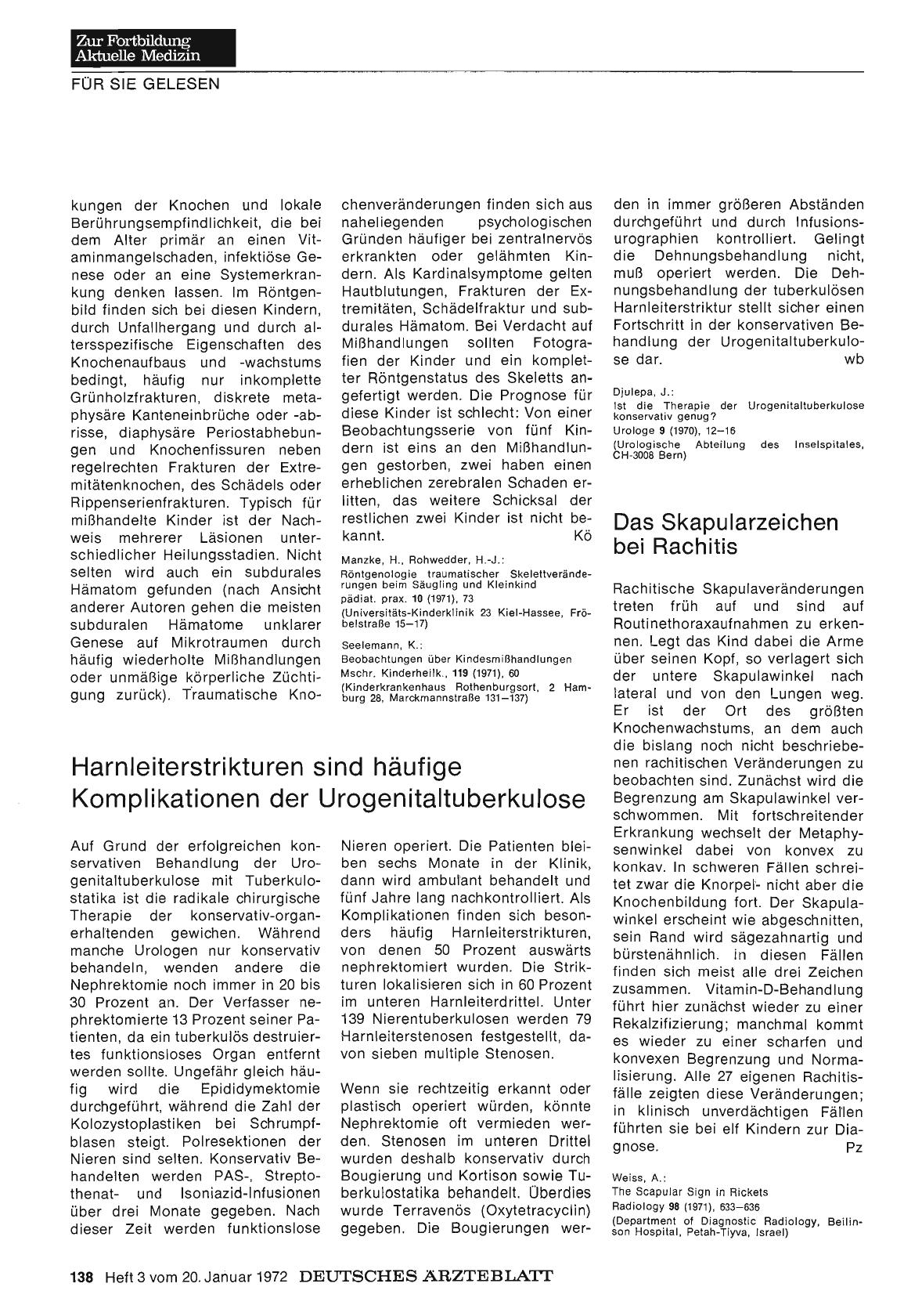 Vorschauseite 1: Das Skapularzeichen bei Rachitis