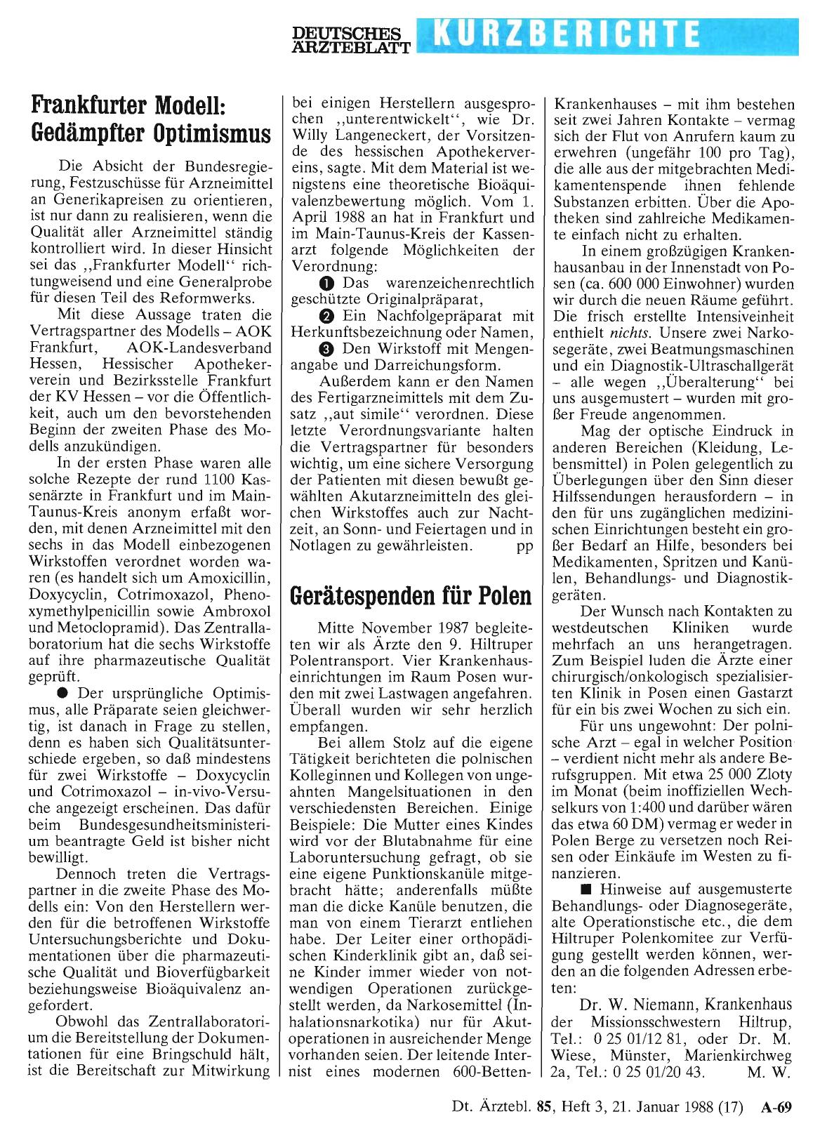 Vorschauseite 1: Frankfurter Modell: Gedämpfter Optimismus