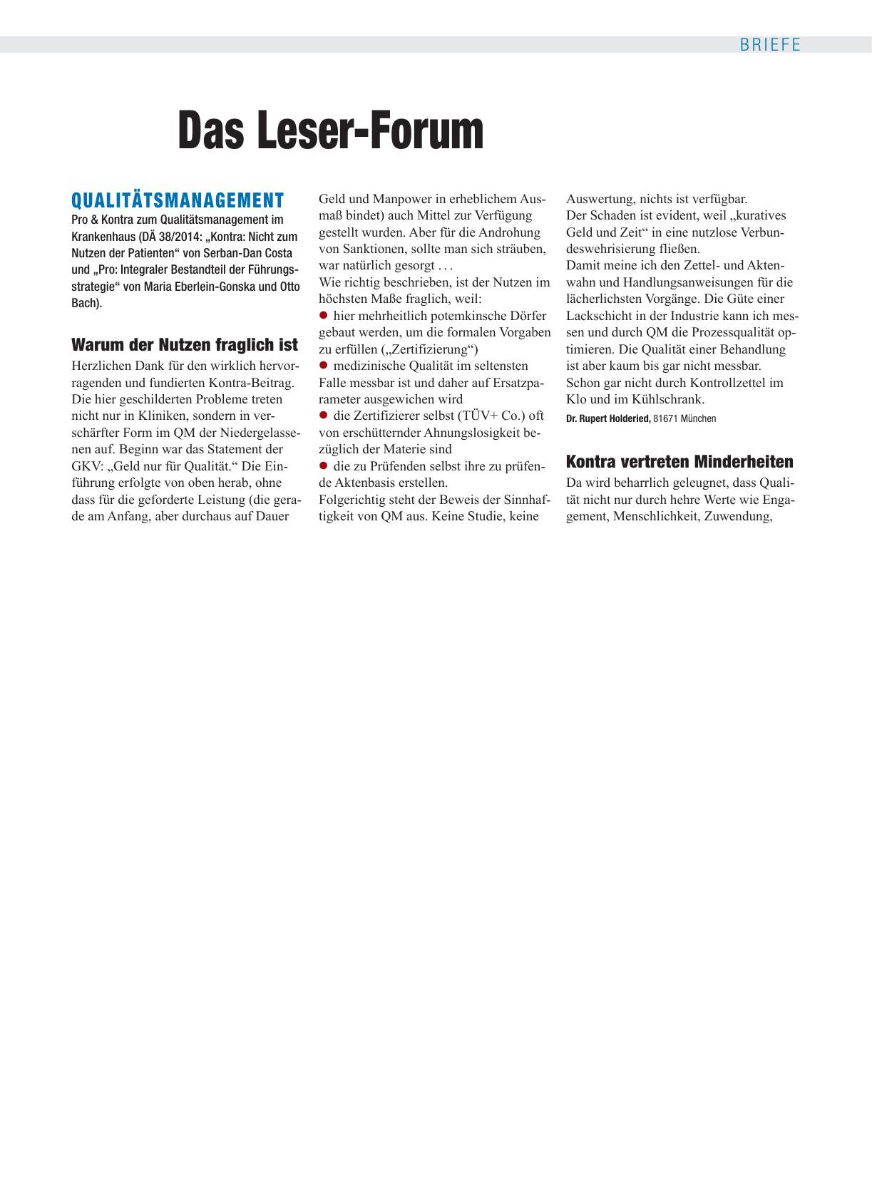 Vorschauseite 1: Qualitätsmanagement: Warum der Nutzen fraglich ist
