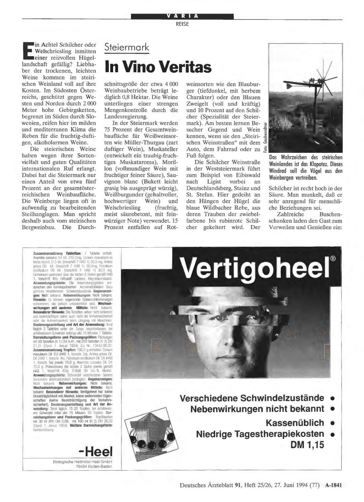 Vorschauseite 1: Steiermark: In Vino Veritas