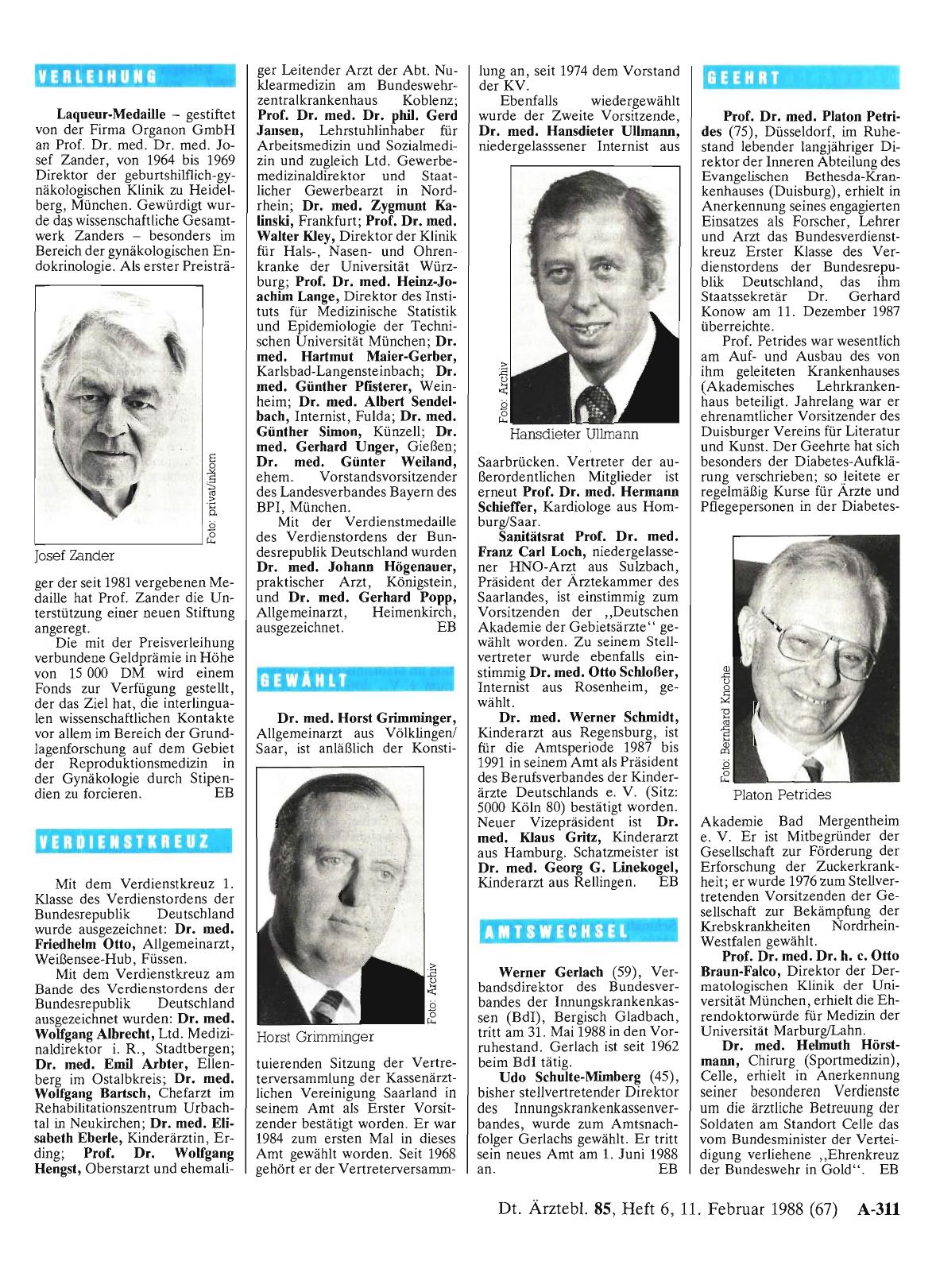 Vorschauseite 1: Verleihung