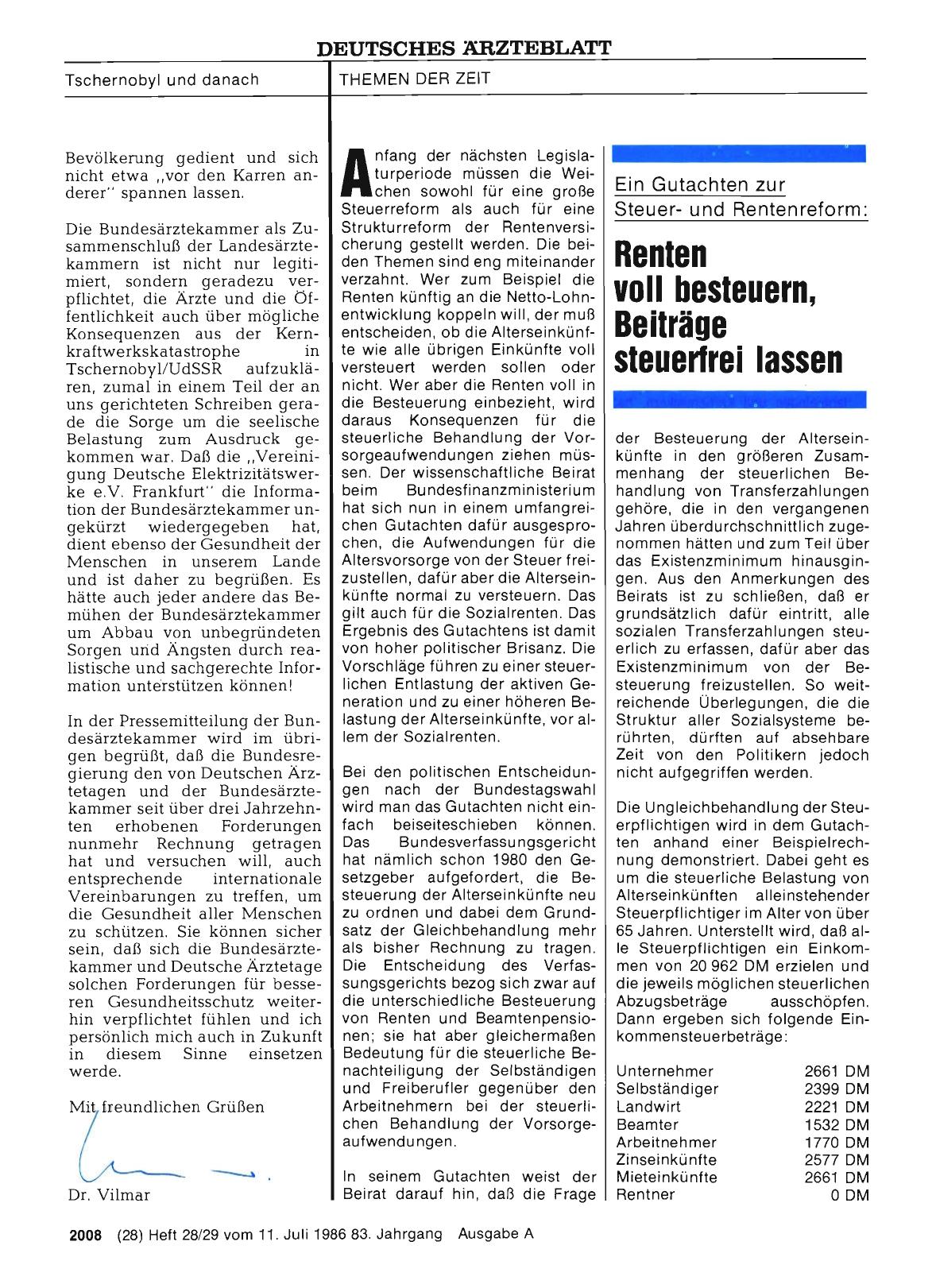 Vorschauseite 1: Ein Gutachten zur Steuerund Rentenreform: Renten voll besteuern, Beiträge steuerfrei lassen
