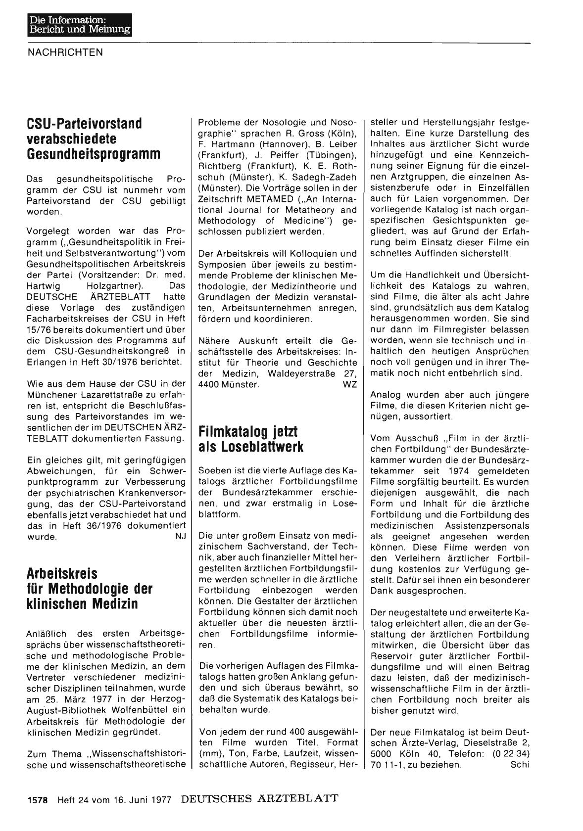 Vorschauseite 1: Arbeitskreis für Methodologie der klinischen Medizin
