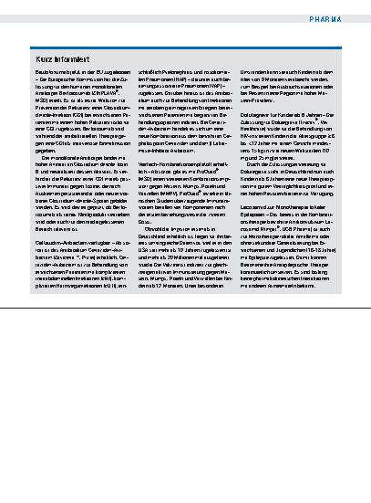 Vorschauseite 1: Kurz informiert
