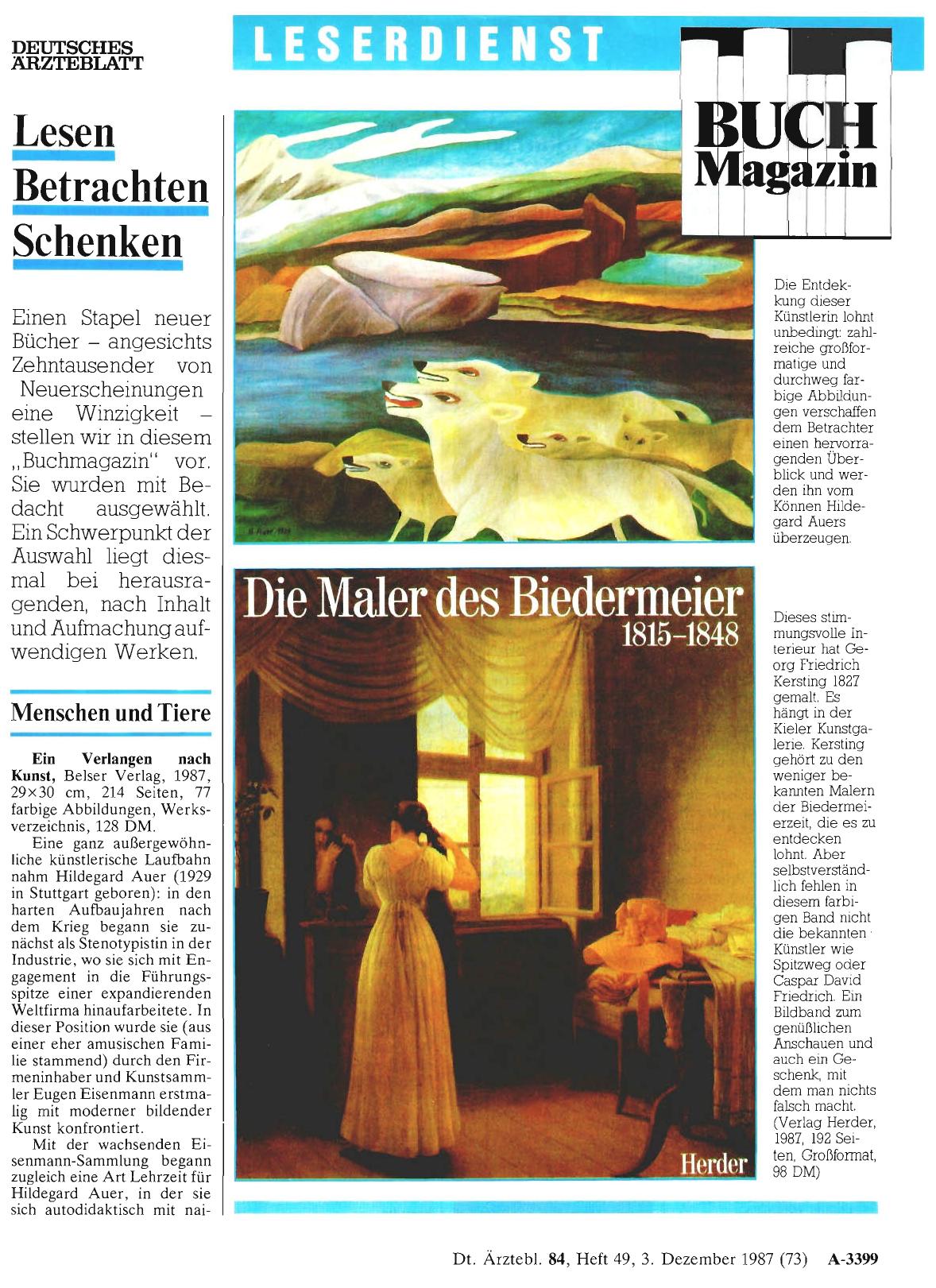 Vorschauseite 1: Menschen und Tiere