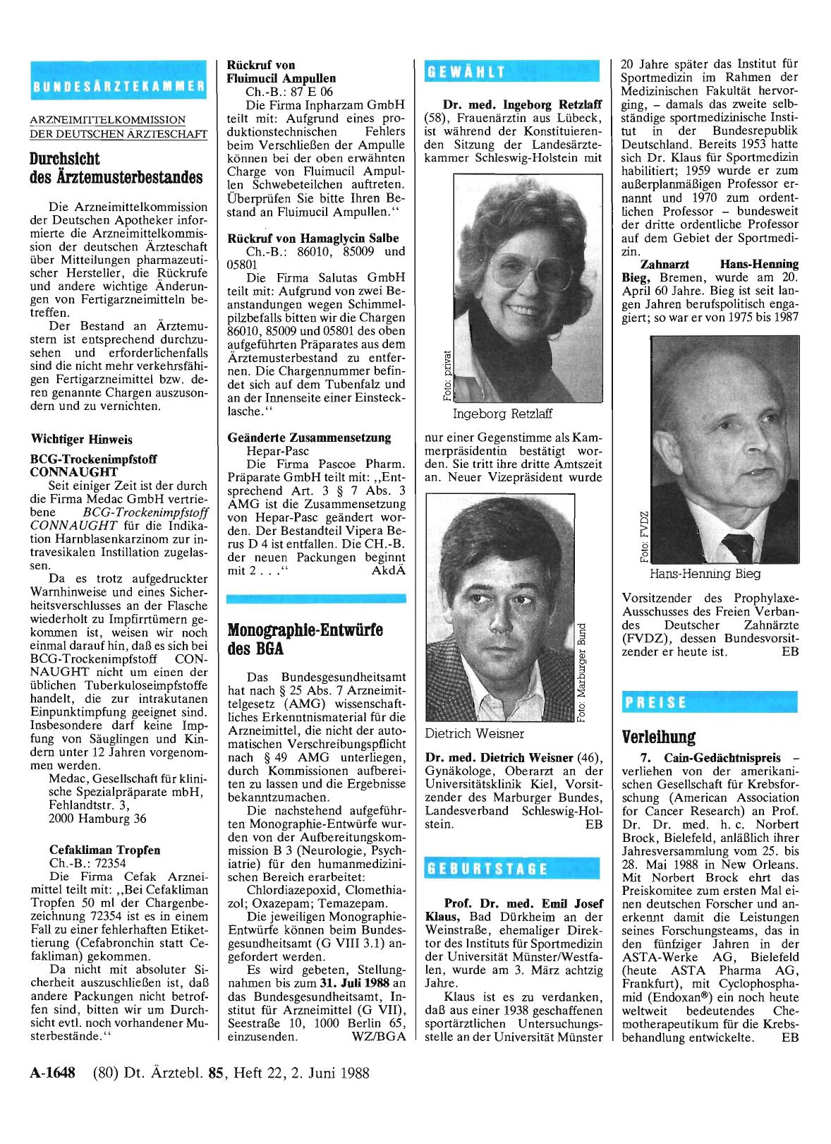 Vorschauseite 1: Geburtstage