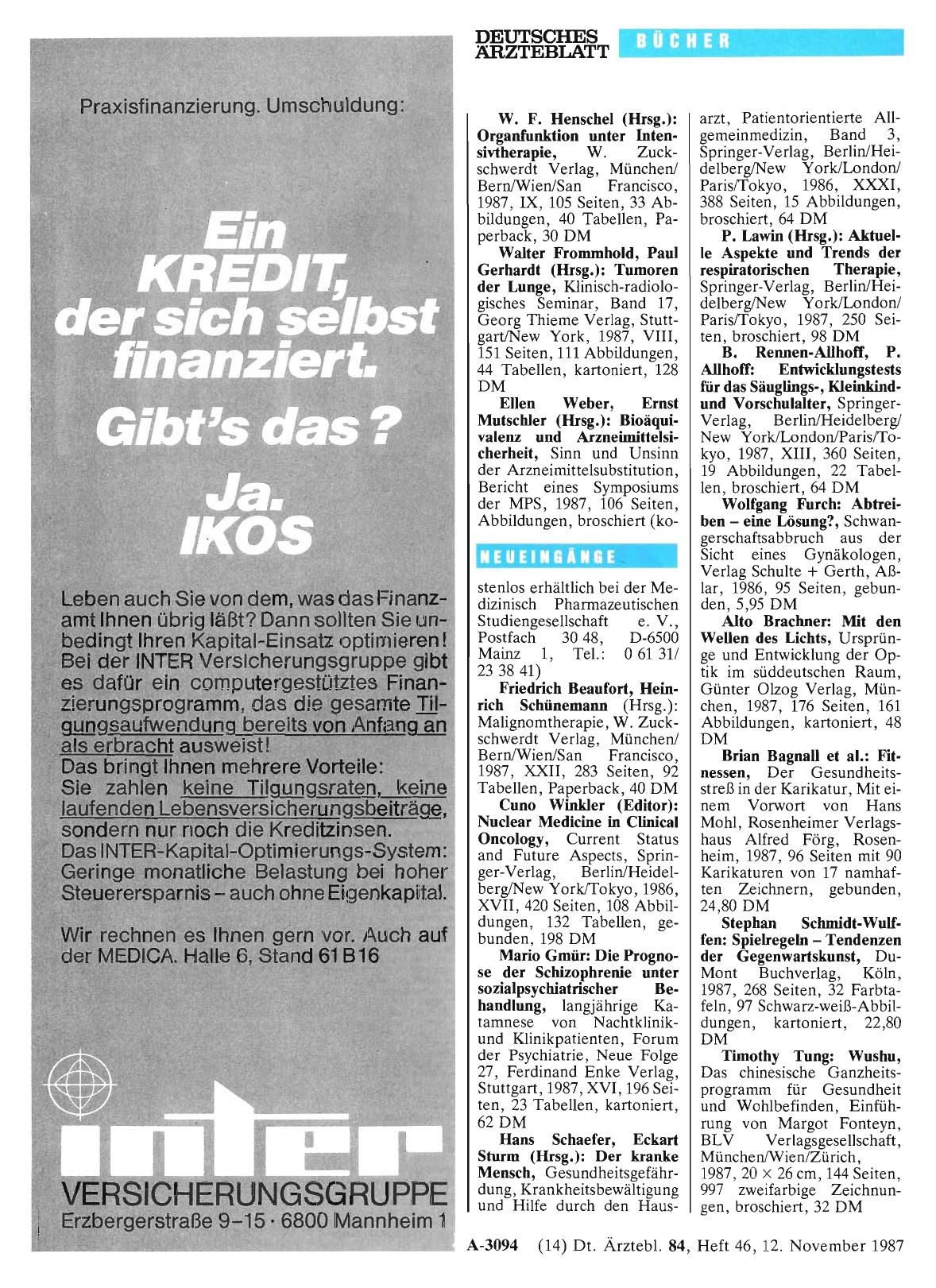 Vorschauseite 1: Neueingänge
