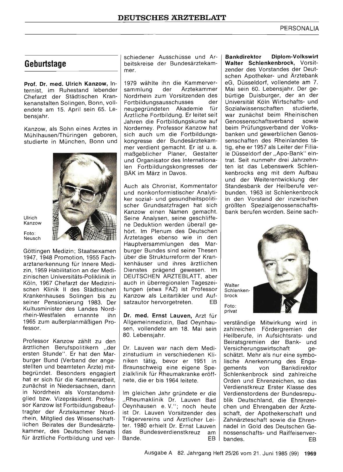 Vorschauseite 1: Geburtstage