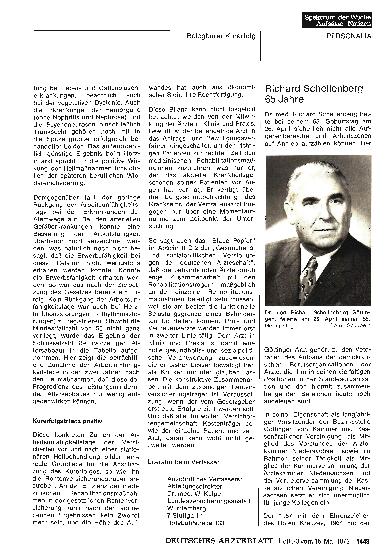 Vorschauseite 1: Richard Schellenberg 65 Jahre