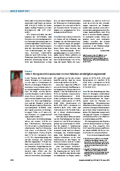 Vorschauseite 1: Psoriasis: Unter 5 Biologika wird Guselkumab von den Patienten am stetigsten angewendet