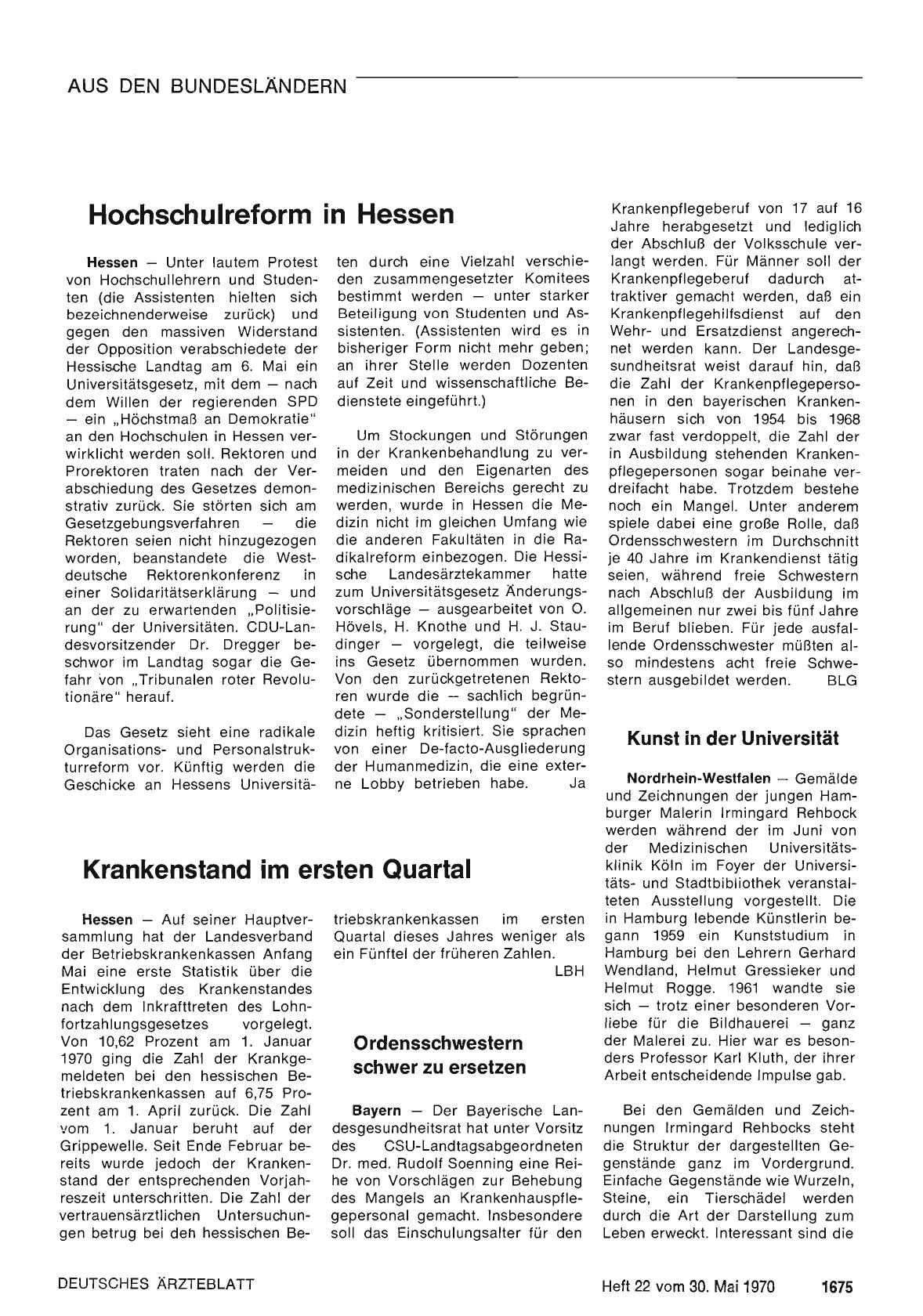 Vorschauseite 1: Kunst in der Universität