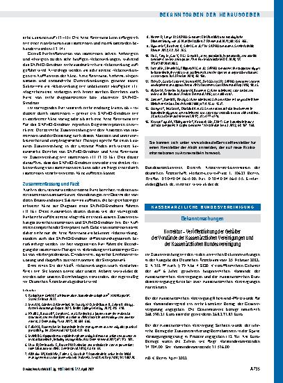 Vorschauseite 1: Korrektur – Veröffentlichung der Gehälter der Vorstände der Kassenärztlichen Vereinigungen und der Kassenärztlichen Bundesvereinigung