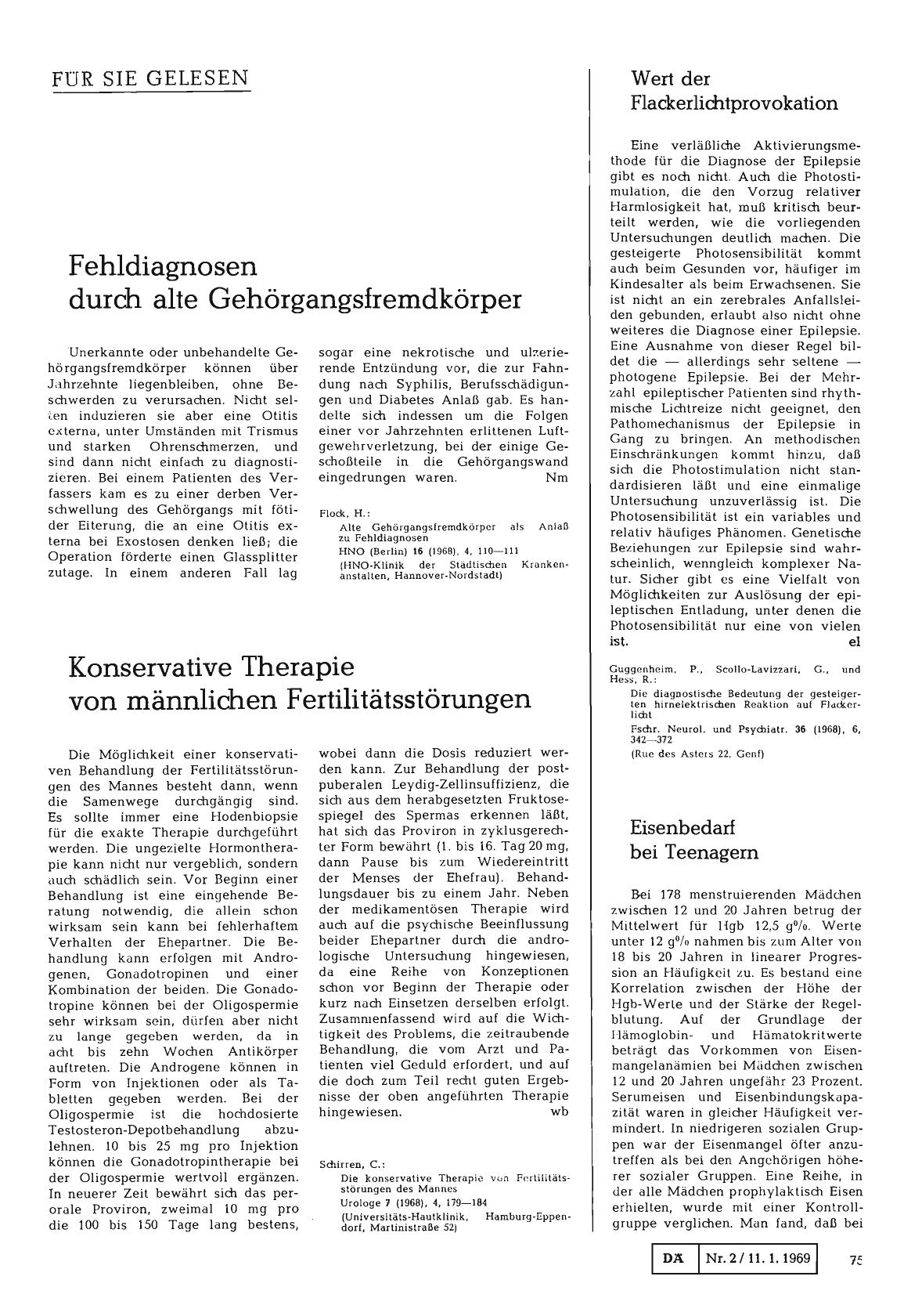 Vorschauseite 1: Wert der Flackerlichtprovokation