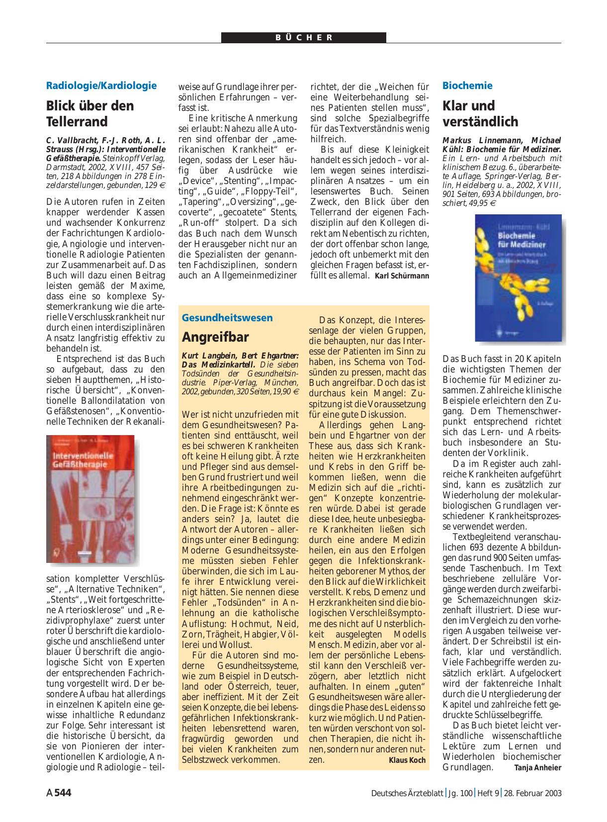 Vorschauseite 1: Biochemie für Mediziner