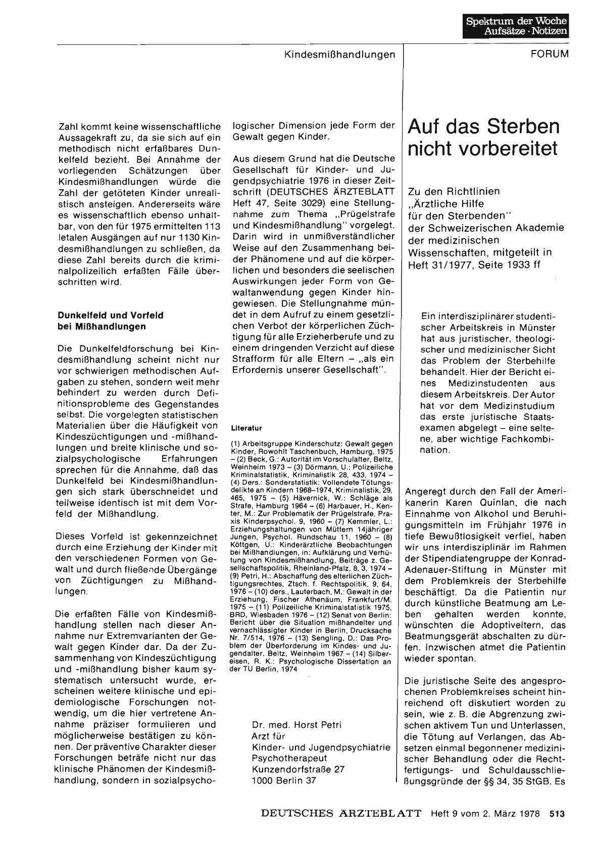Vorschauseite 1: Auf das Sterben nicht vorbereitet
