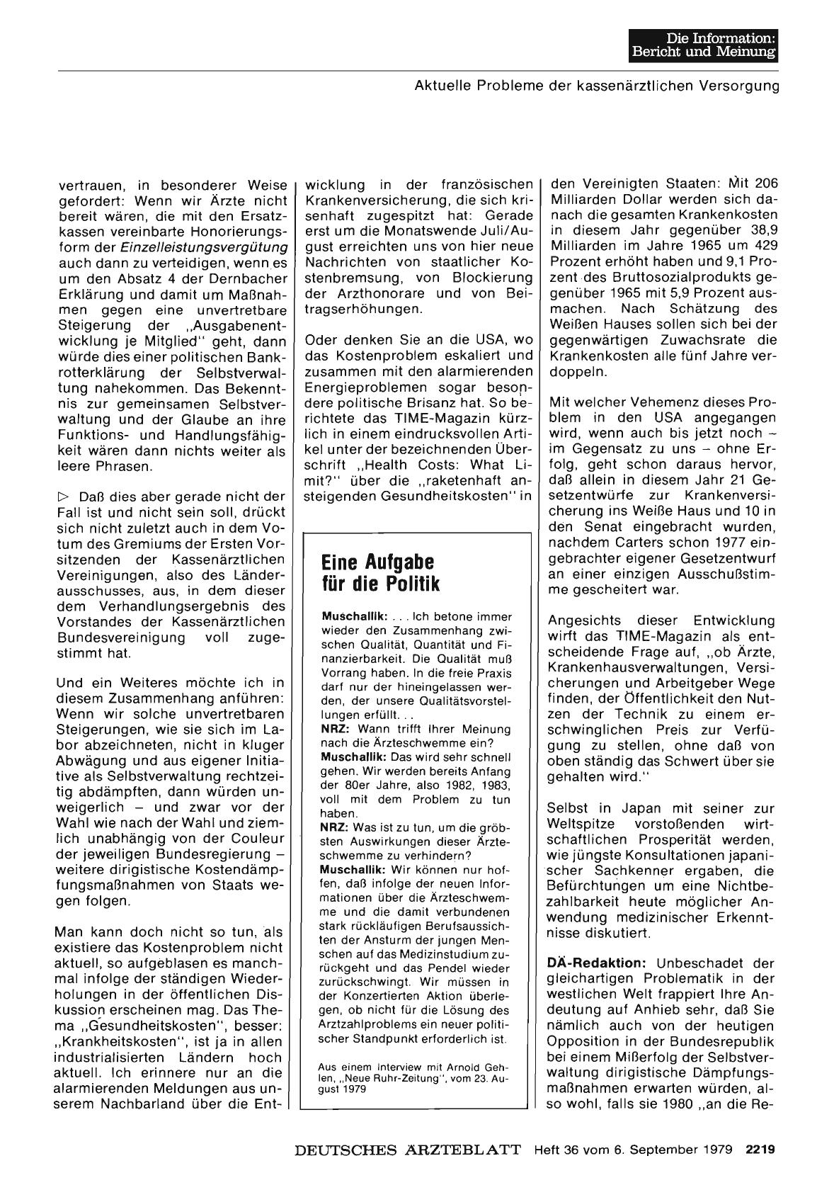 Vorschauseite 1: Eine Aufgabe für die Politik