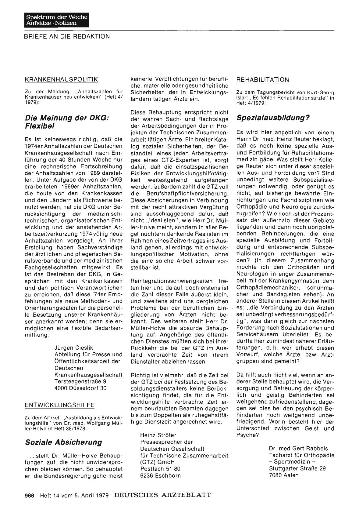 Vorschauseite 1: REHABILITATION: Spezialausbildung?