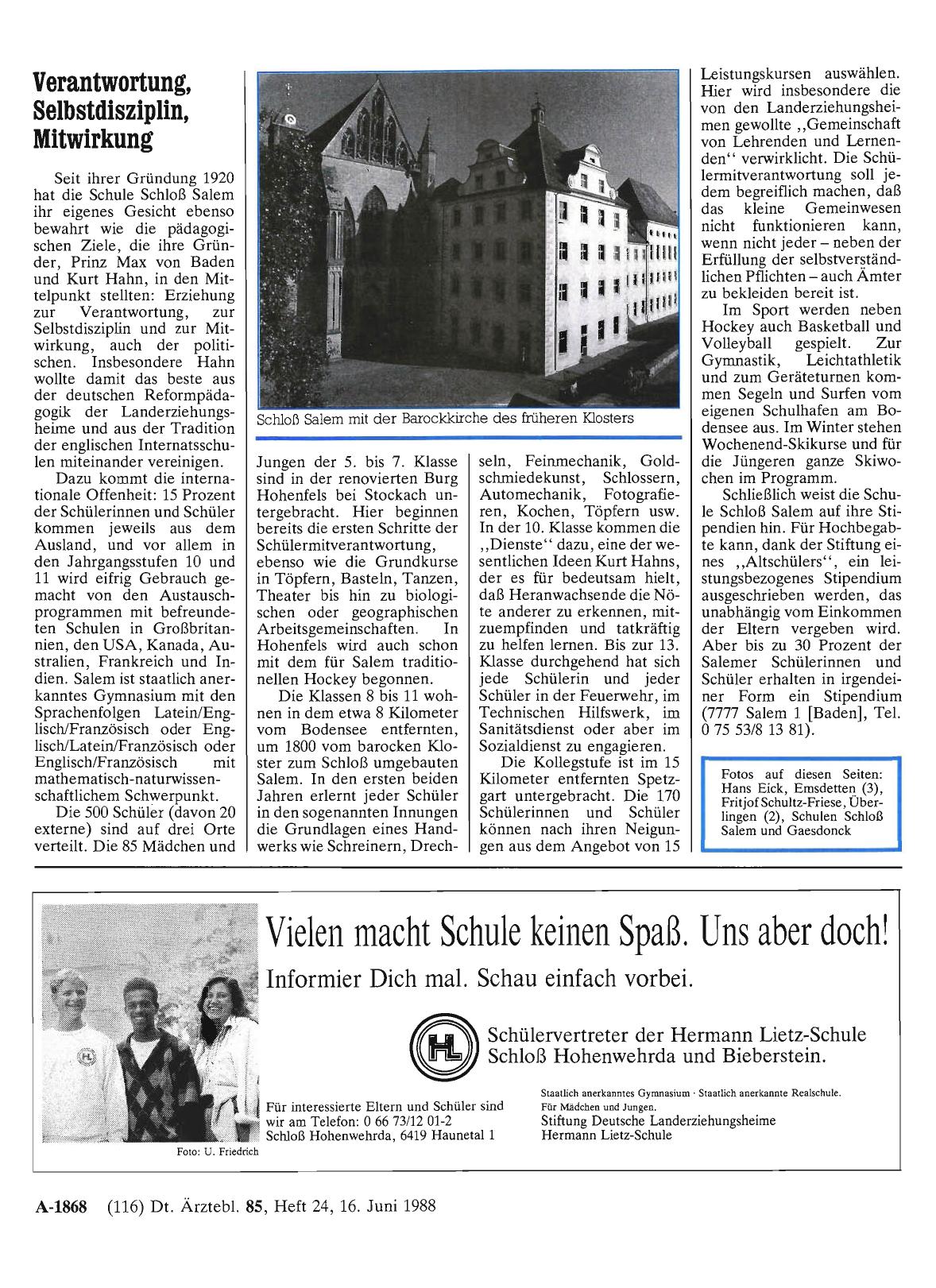 Vorschauseite 1: Verantwortung, Selbstdisziplin, Mitwirkung