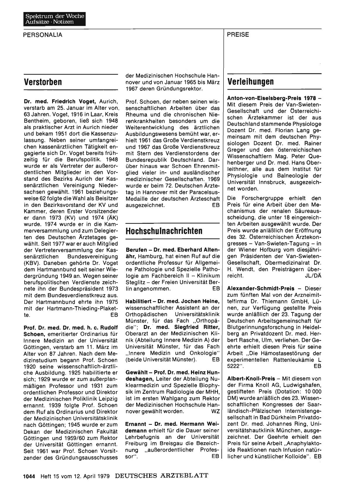 Vorschauseite 1: Hochschulnachrichten