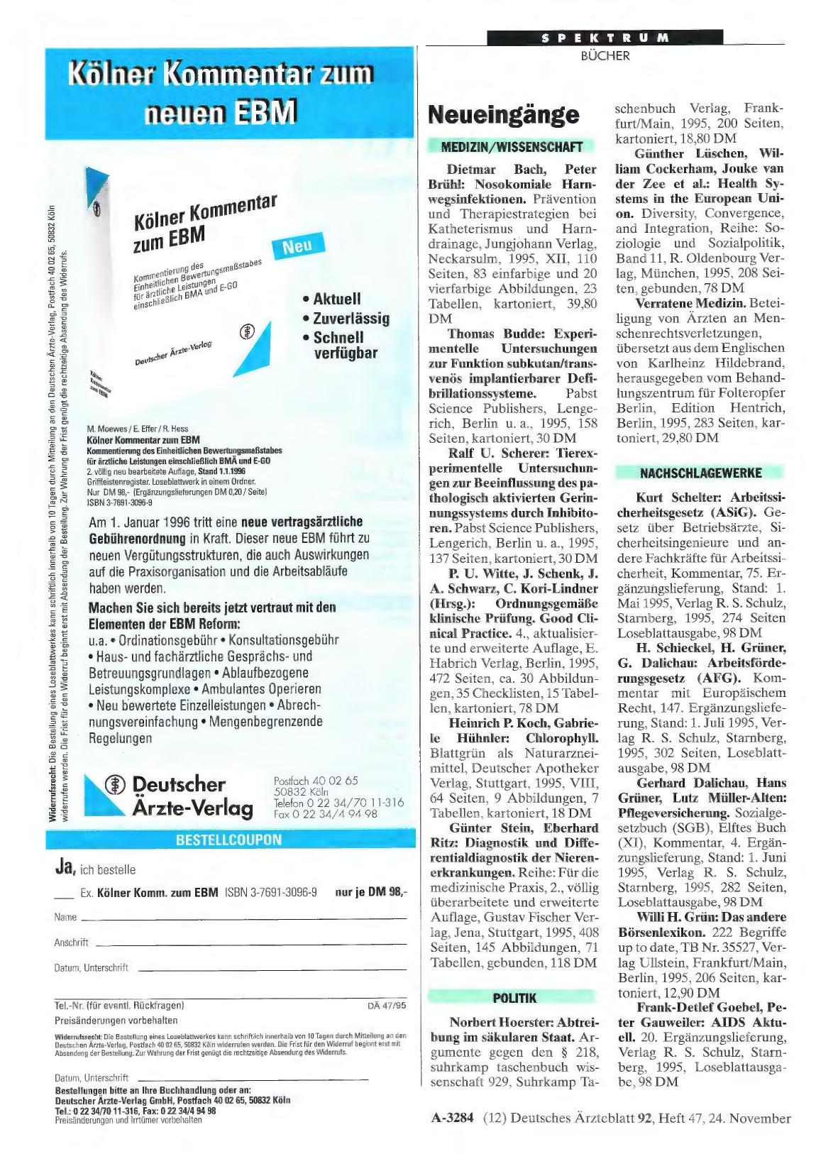 Vorschauseite 1: Neueingänge