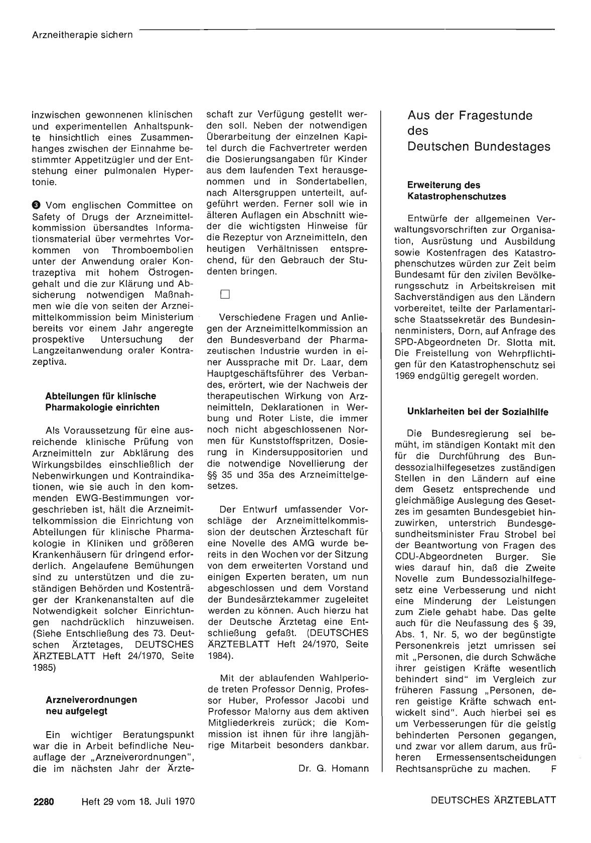 Vorschauseite 1: Aus der Fragestunde des Deutschen Bundestages