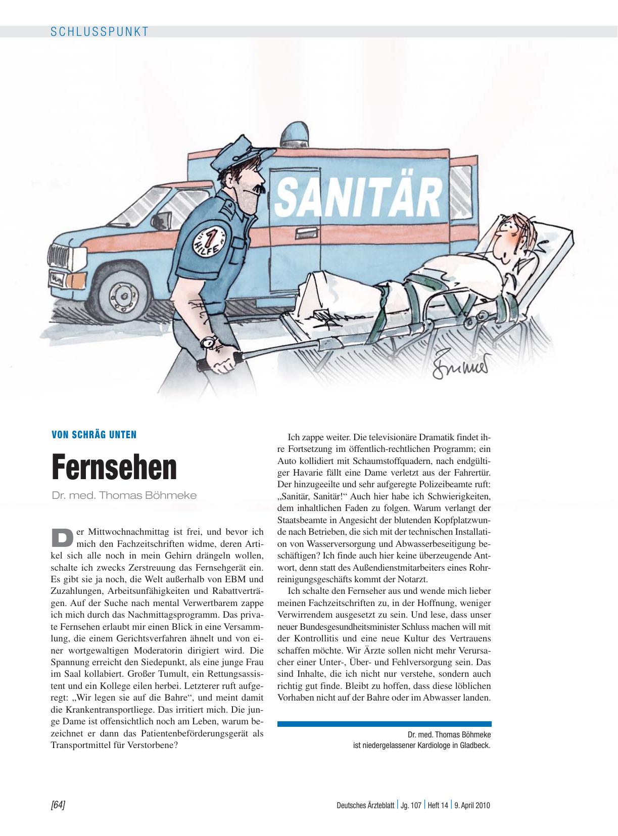 Vorschauseite 1: Von schräg unten: Fernsehen