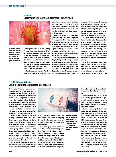 Vorschauseite 1: Geschlechtersensible Medizin: Acht medizinische Fakultäten kooperieren