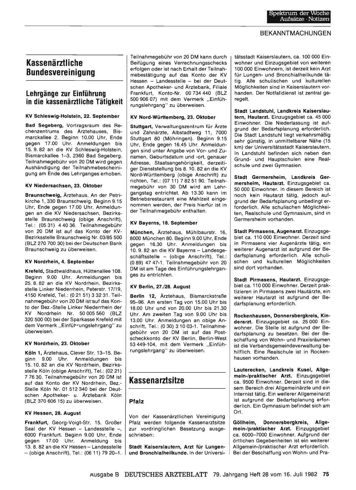 Vorschauseite 1: Kassenarztsitze