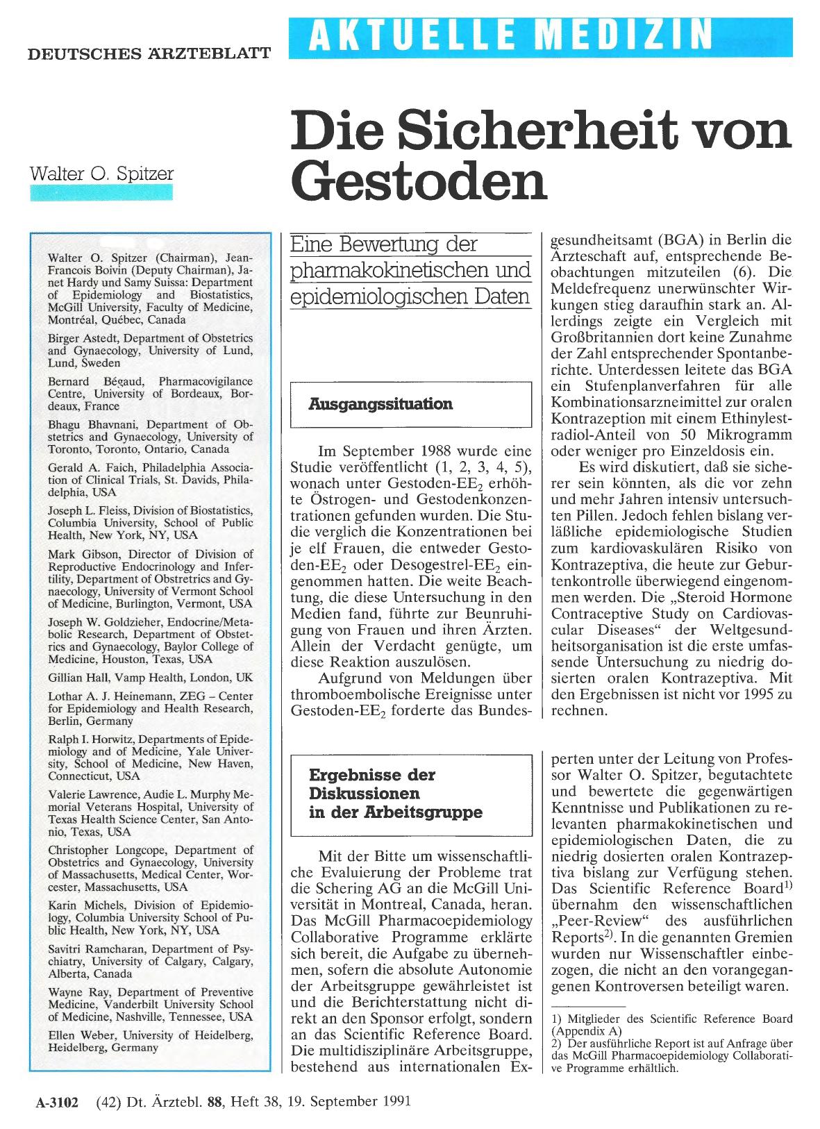 Vorschauseite 1: Die Sicherheit von Gestoden