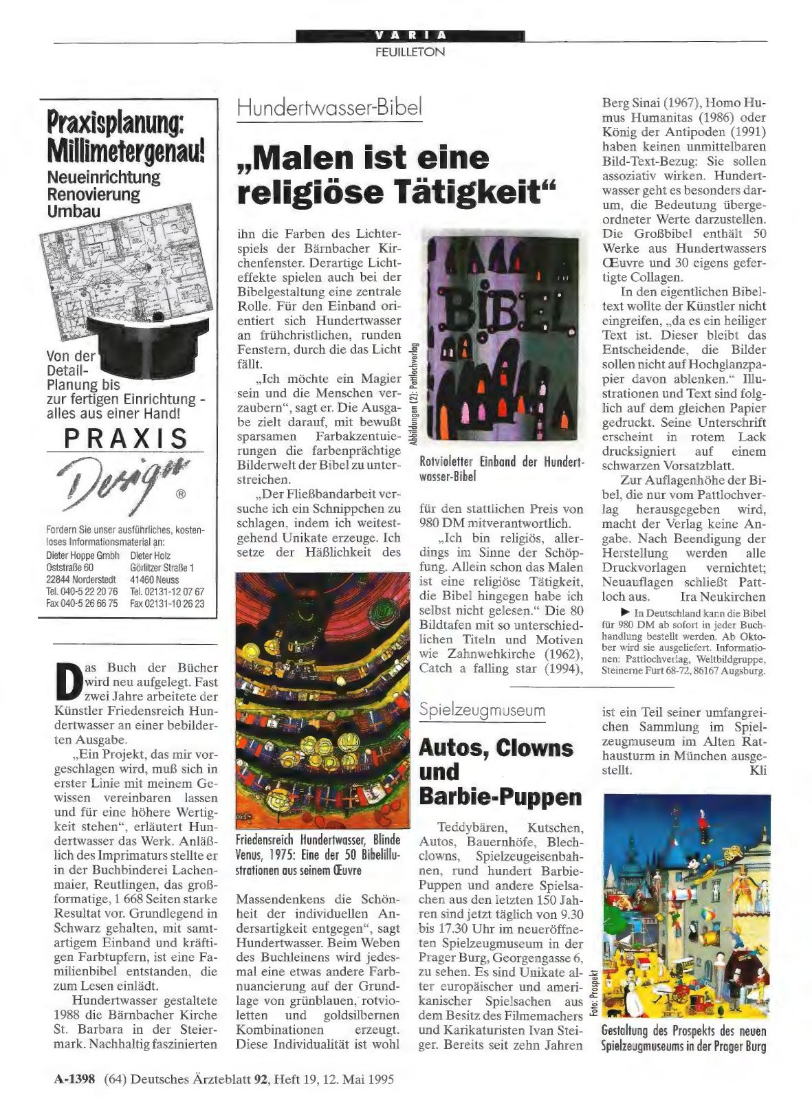 Vorschauseite 1: Spielzeugmuseum: Autos, Clowns und Barbie-Puppen