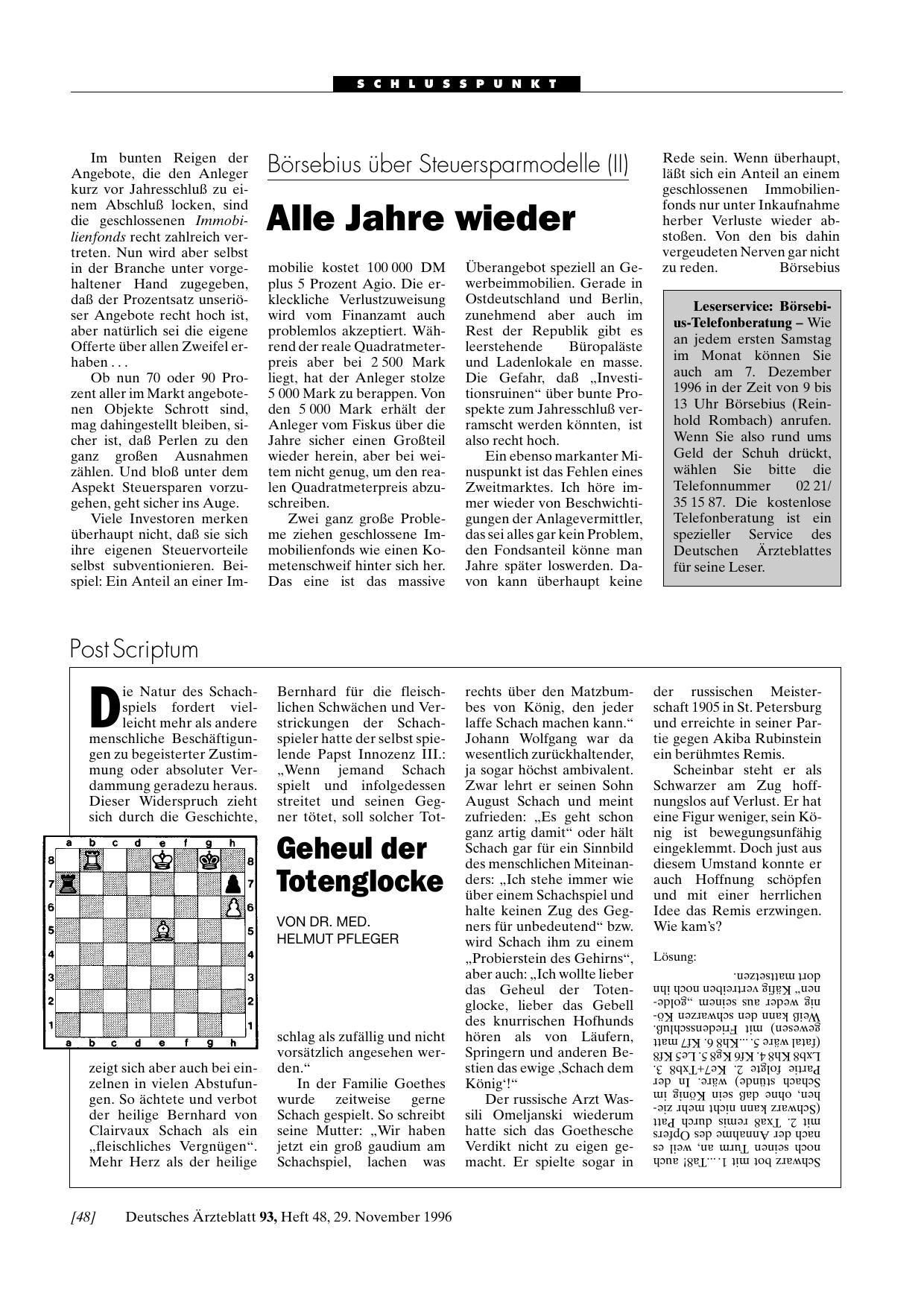 Vorschauseite 1: Börsebius über Steuersparmodelle (II): Alle Jahre wieder